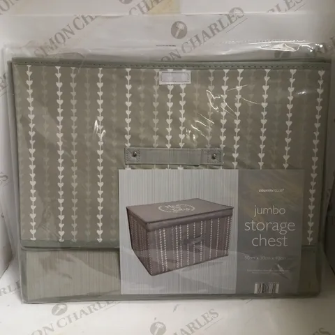 COUNTRY CLUB JUMBO STORAGE CHEST - GREY