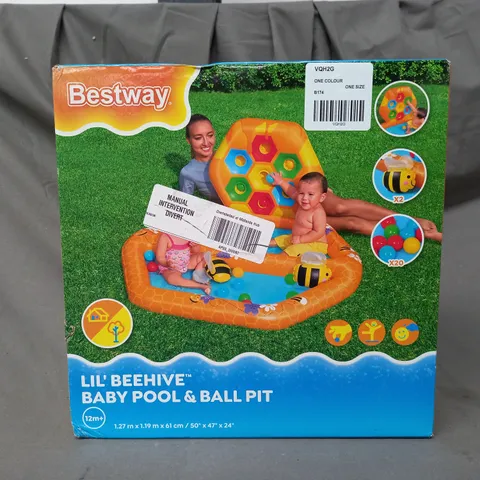 BOXED BESTWAY LIL' BEEHIVE BABY POOL & BALL PIT