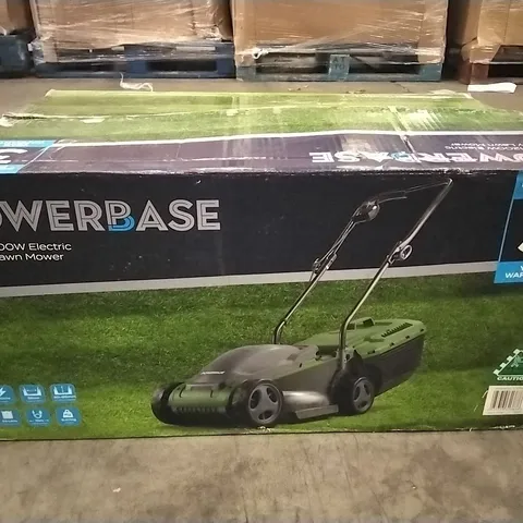 BOXED POWERBASE 32CM 1200W ELECTRIC ROTARY LAWN MOWER