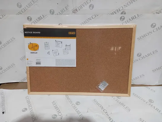 SEALED BI-OFFICE NOTICE/PIN BOARD - 60 X 40CM