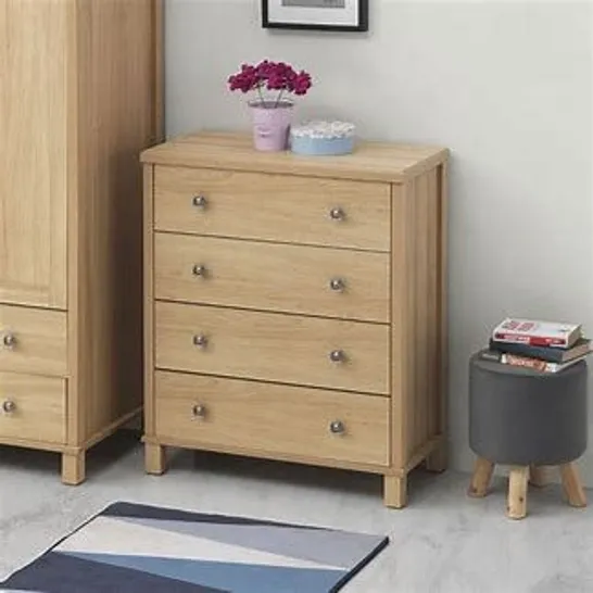 BOXED FERDIE 4 DRAWER 60CM W CHEST OF DRAWERS 