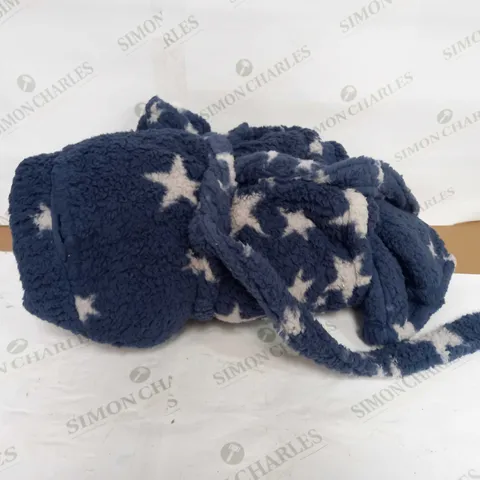 CHILDREN'S NAVY BLUE HOODED ROBE 