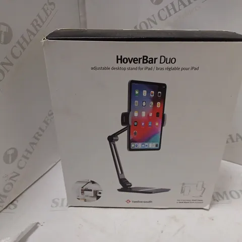 BOXED HOVERBAR DUO ADJUSTABLE DESKTOP STAND FOR IPAD