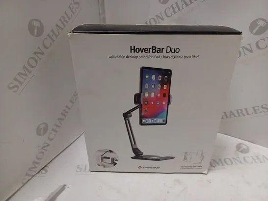 BOXED HOVERBAR DUO ADJUSTABLE DESKTOP STAND FOR IPAD