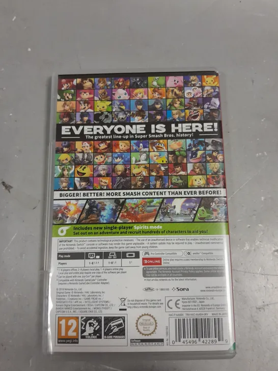 SUPER SMASH BROS ULTIMATE FOR NINTENDO SWITCH 