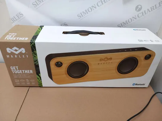 BOXED HOUSE OF MARLEY GET TOGETHER PORTABLE BLUETOOTH AUDIO SYSTEM