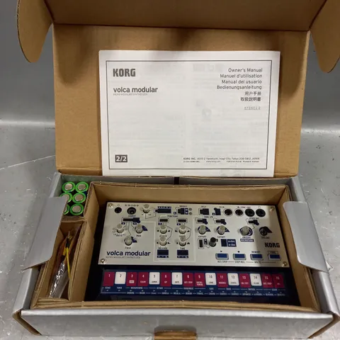 BOXED KORD VOLCA MODULAR MICRO MODULAR SYNTHESIZER