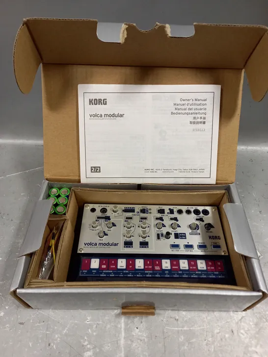 BOXED KORD VOLCA MODULAR MICRO MODULAR SYNTHESIZER