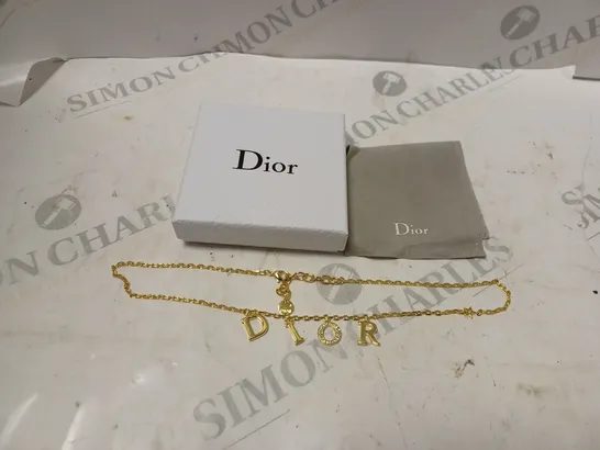 BOZED DIOR GOLD NECKLACE