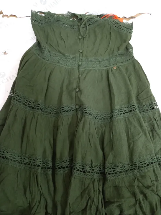 SUPERDRY ARMY GREEN SUMMER DRESS - XS