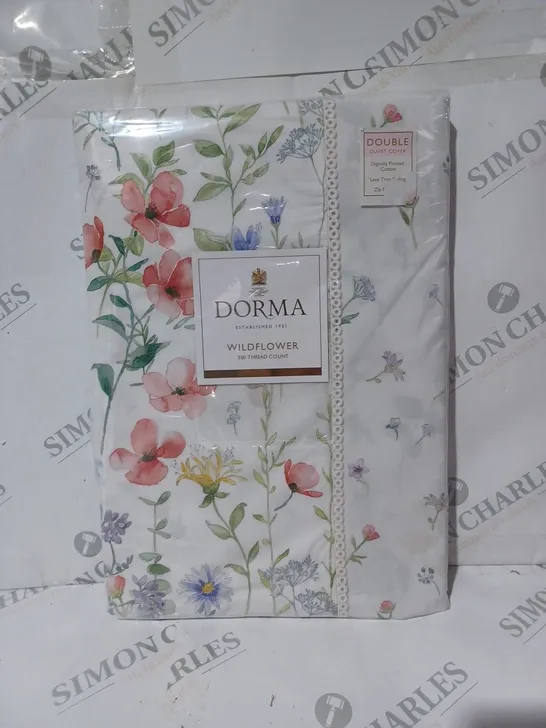 DORMA WILDFLOWER DOUBLE DUVET COVER IN FLORAL PATTERN