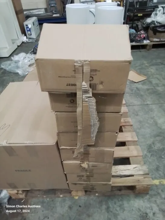 96 BOXED WHITE STRAIGHT SIDED MUGS