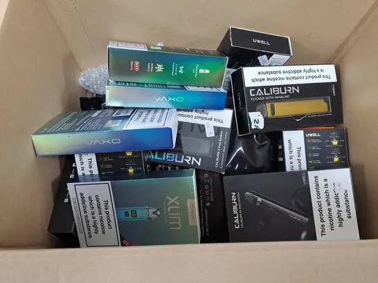 APPROXIMATELY 20 VAPES & E-CIGARETTES TO INCLUDE - ASPIRE K3 - UWELL CALIBURN - OXVA XLIM X TREME ECT