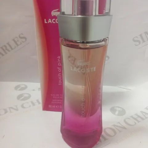 BOXED LACOSTE TOUCH OF PINK EAU DE TOILETTE 90ML