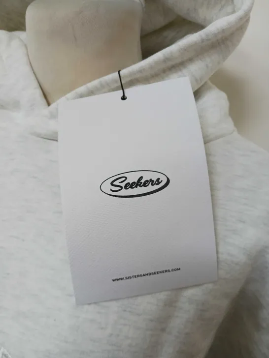 SITESANDSEEKERS SERIES HOODIE IN WHITE/CREAM SIZE SMAL