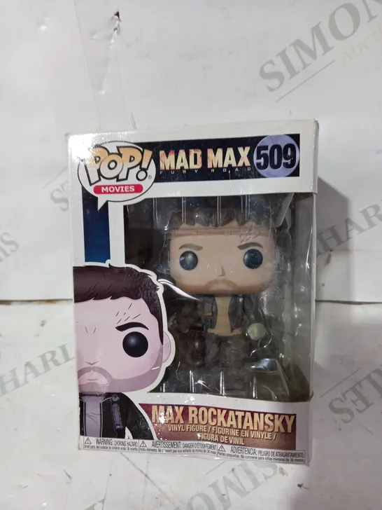 FUNKO POP MOVIES MAD MAX 509 - MAX ROCKATANSKY VINYL FIGURE