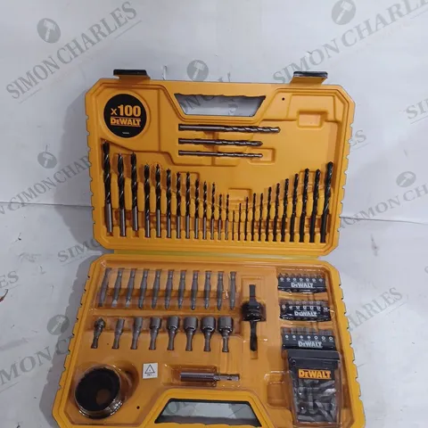 DEWALT 100 PIECE MULTI-PURPOSE DRILL BIT SET