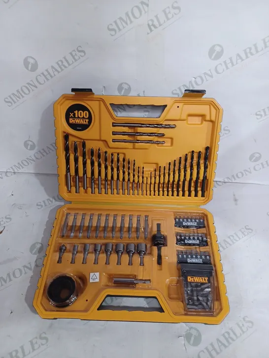 DEWALT 100 PIECE MULTI-PURPOSE DRILL BIT SET