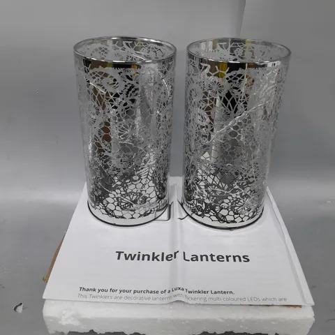 LUXA SET OF 2 PROJECTION TWINKLER LAMPS - FLOWER