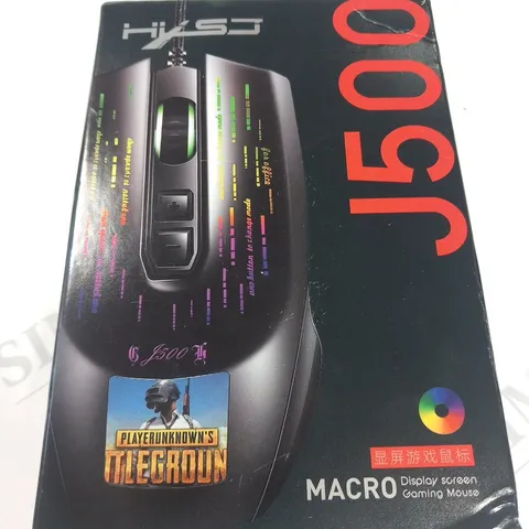 BOXED HYSJ J500 MACRO GAMING MOUSE