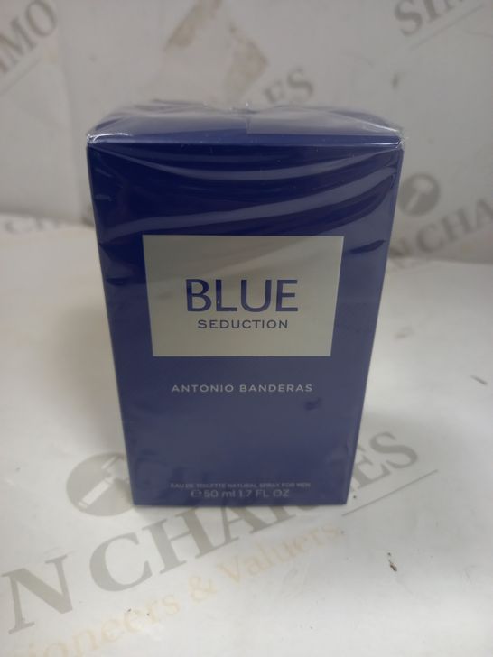 BOXED AND SEALED BLUE SEDUCTION ANTONIO BANDERAS EAU DE TOILETTE 50ML