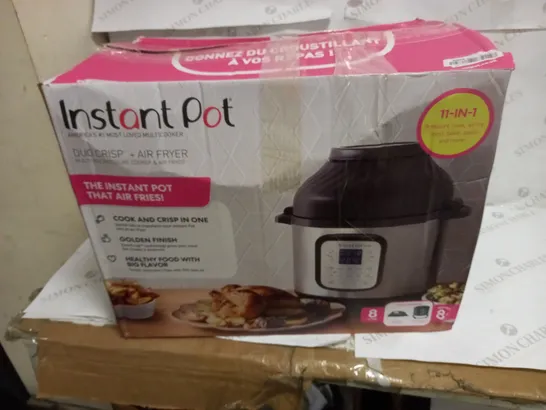 INSTANT POT DUO CRISP + AIR FRYER 8L MULTICOOKER