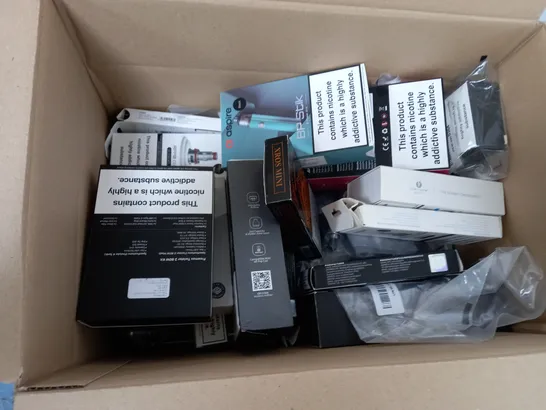 BOX OF 30 ASSORTED E-CIGARATTES TO INCLUDE SMOKEX , GEEKVAPE , INNOKIN ETC.