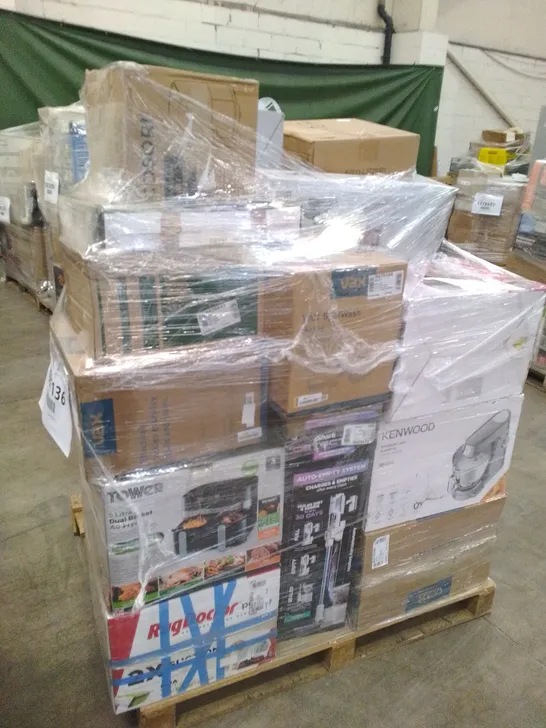 PALLET OF APPROXIMATELY 26 UNPROCESSED RAW RETURN HOUSEHOLD AND ELECTRICAL GOODS TO INCLUDE;