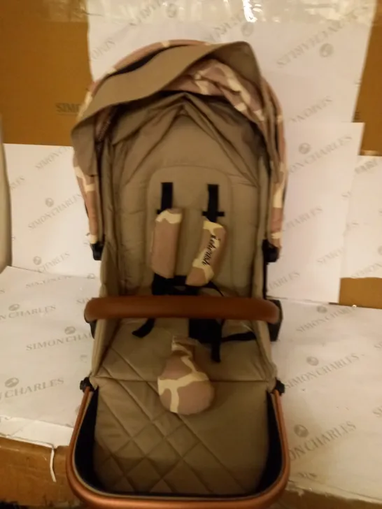 MY BABIIE DANI DYER ROSE GOLD GIRAFFE TRAVEL SYSTEM [COLLECTION ONLY] RRP £369.99