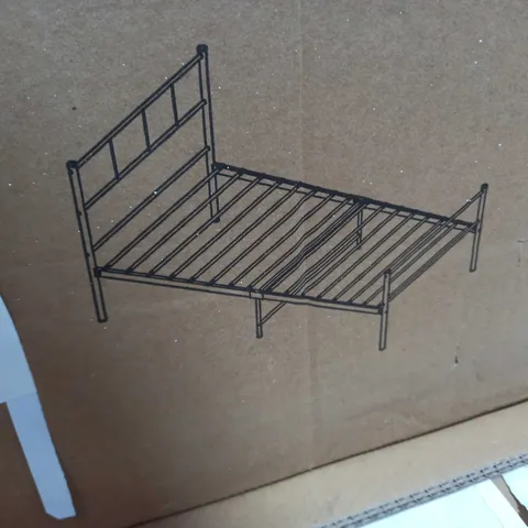 YIJINAG STEEL PIPE & FURNITURE BLACK METAL BED FRAME 