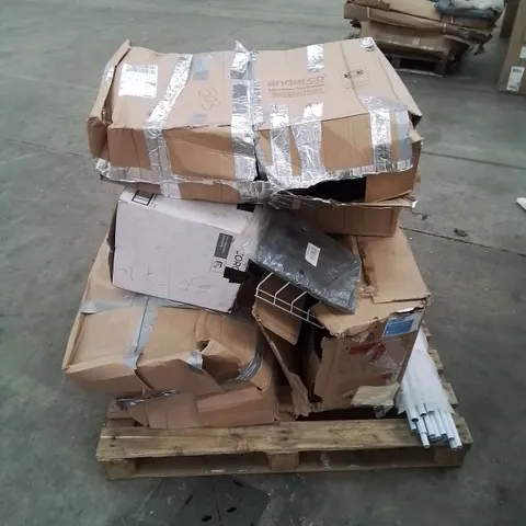 PALLET CONTAINING VARIOUS INCOMPLETE FURNITURE PARTS CHAIRS ETC.