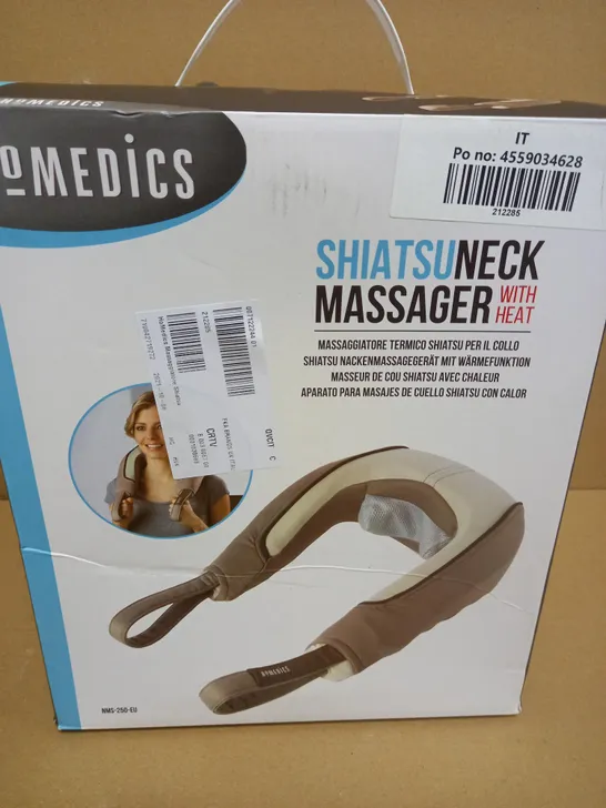 BOXED HOMEDICS SHIATSU NECK MASSAGER WITH HEAT