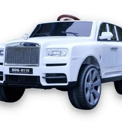 BRAND NEW BOXED ROLLS ROYCE STYLE 12V RIDE ON CAR 4WD WHITE 