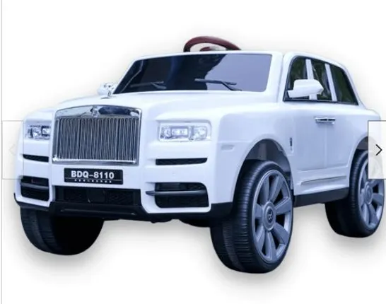 BRAND NEW BOXED ROLLS ROYCE STYLE 12V RIDE ON CAR 4WD WHITE 