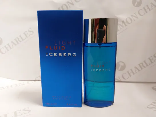 BOX OF APPROXIMATELY 50 ICEBERG LIGHT FLUID FOR MEN EAU DE TOILETTE - 10X100ML