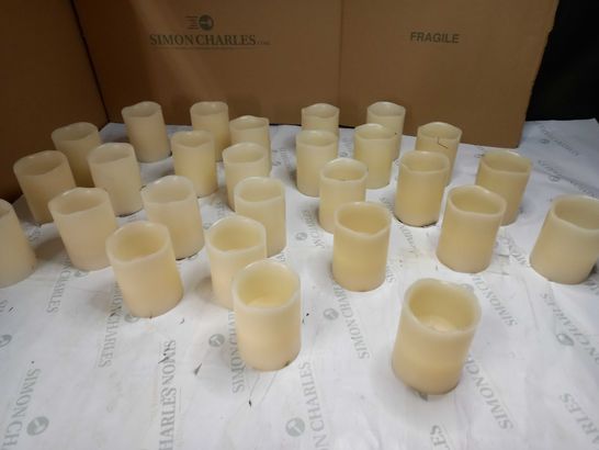LOT OF APPROX. 20 DECORATIVE BATTERY POWERED CANDLES 