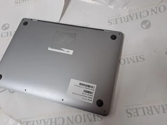 APPLE MAC BOOK PRO14 1/A1708, SERIAL #FVFXP2M8HV22