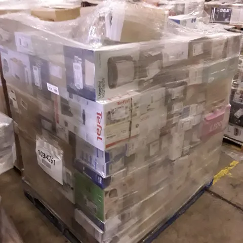 PALLET OF APPROXIMATELY 110 UNPROCESSED RAW RETURN HOUSEHOLD AND ELECTRICAL GOODS TO INCLUDE;