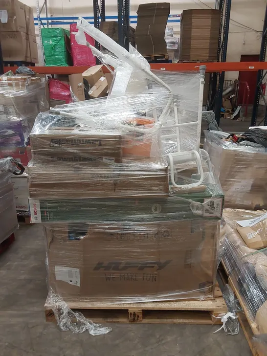 PALLET OF APPROXIMATELY 16 UNPROCESSED RAW RETURN HOUSEHOLD AND ELECTRICAL GOODS TO INCLUDE;