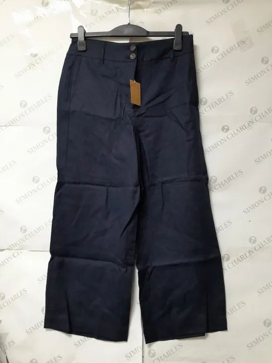 BODEN LADIES WIDE LEG TROUSERS DARK BLUE SIZE 12