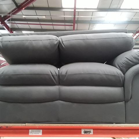 GREY FAUX LEATHER TWO SEATER SECTION