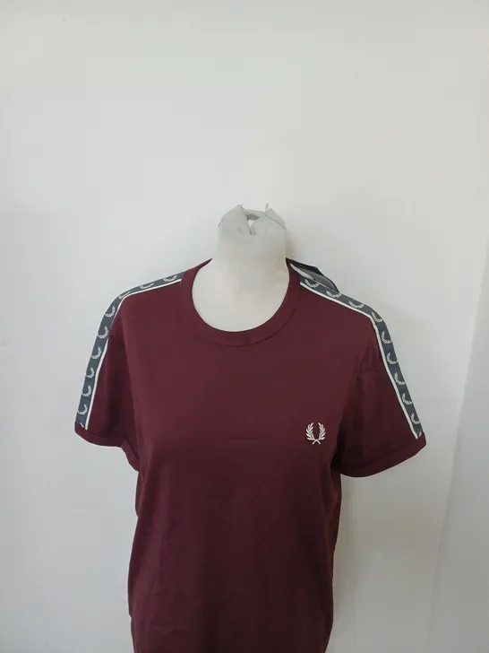 FRED PERRY TAPE RINGER T-SHIRT SIZE M