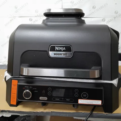 BOXED NINJA WOODFIRE PRO XL ELECTRIC BBQ GRILL & SMOKER - COLLECTION ONLY