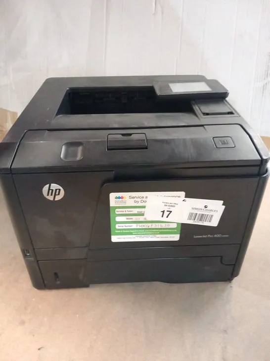 HP LASERJET PRO 400 M401DN A4 MONO DUPLEX LASER PRINTER - ETHERNET & USB - CF278A