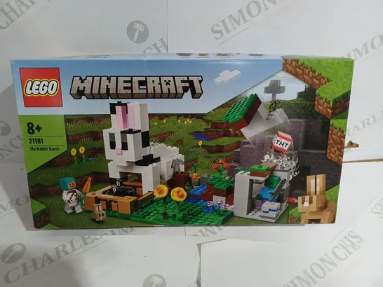 LEGO MINECRAFT THE RABBIT RANCH 8+ 21181