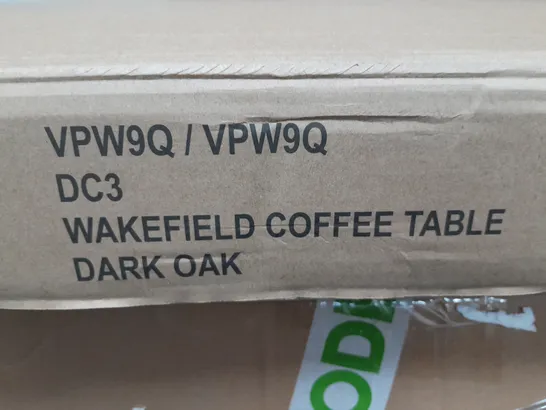 BOXED WAKEFIELD COFFEE TABLE - COLLECTION ONLY  RRP £99