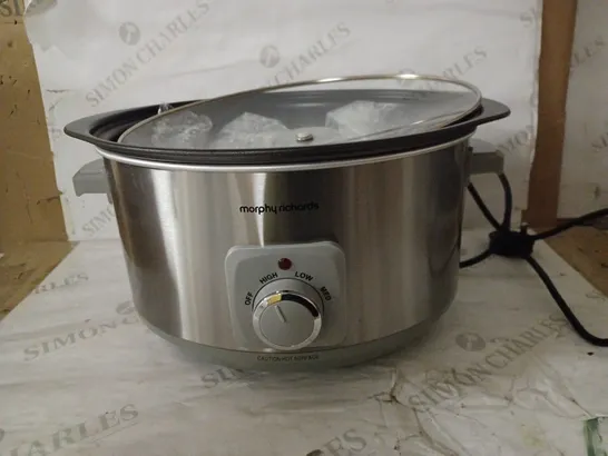 MORPHY RICHARDS 461014 SEAR & STEW ALUMINIUM SLOW COOKER