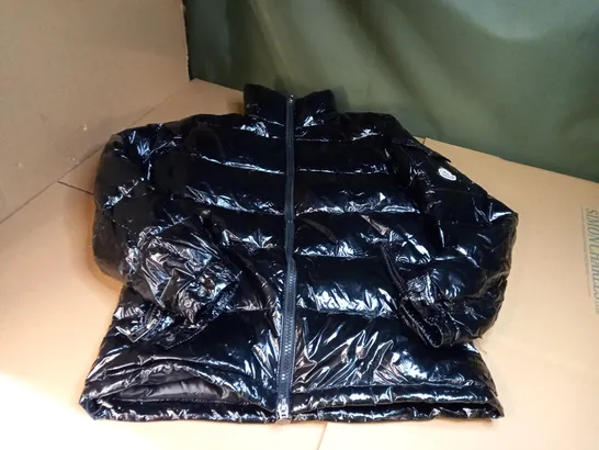 MONCLER BLACK BUBBLE COAT - SIZE 1