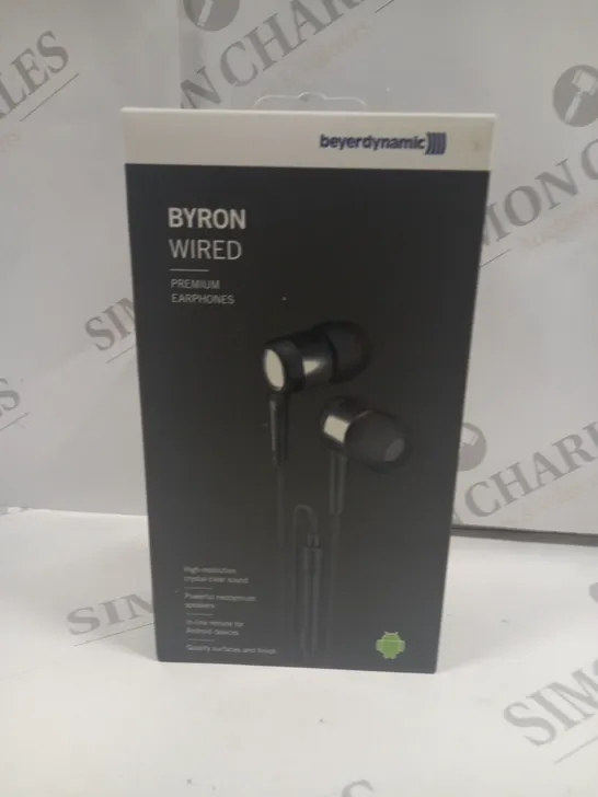 SEALED BEYERDYNAMIC BYRON WIRED EARPHONES