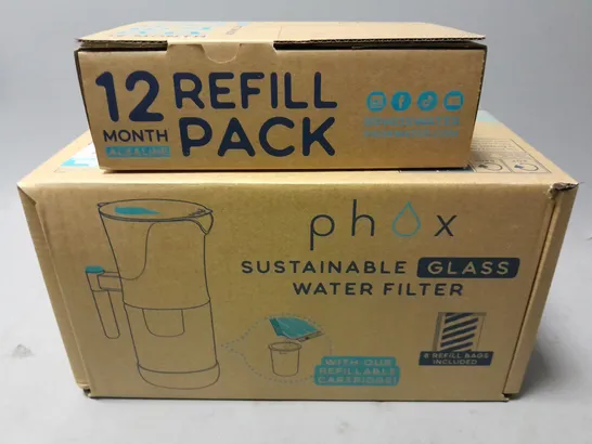 BOXED PHOX SUSTAINABLE GLASS WATER FILTER